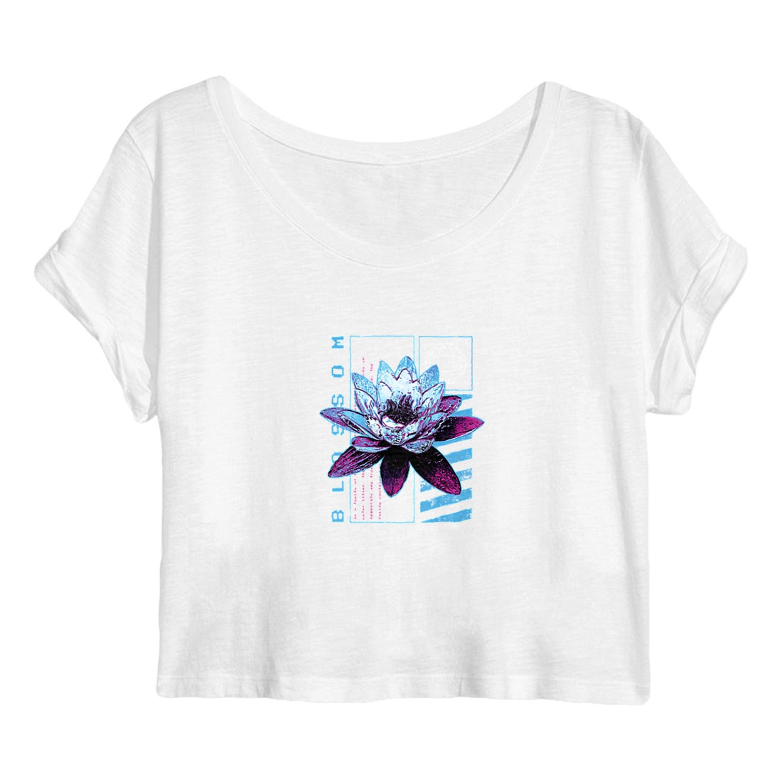 Metallic Lotus Organic Crop Top 